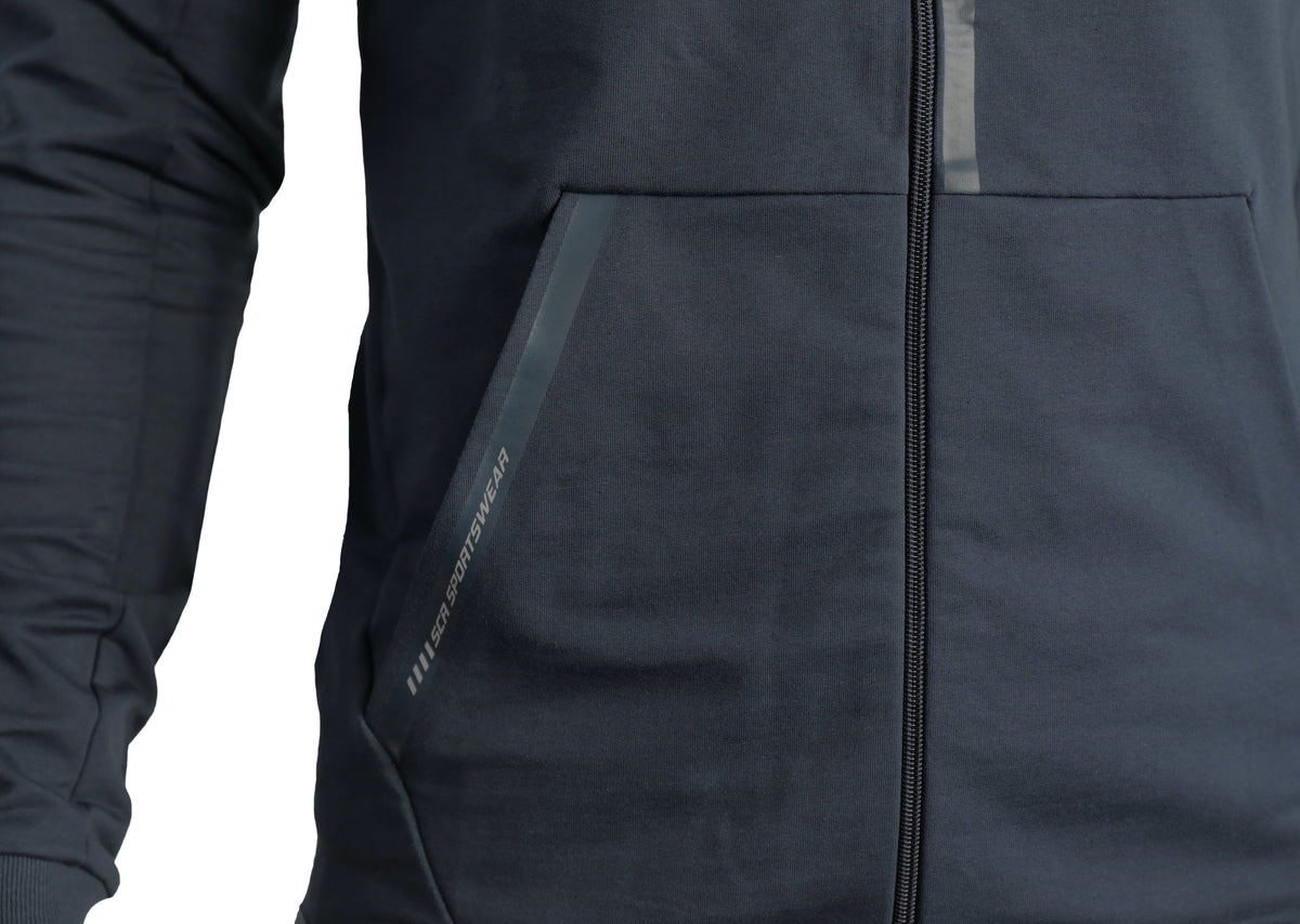 SCR Sportswear Men's All-Day Comfort Full-Zip Hooded Sweatshirt