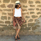 Darn Good Yarn Women's Recycled Sari Wrap Skirt Reversible Boho