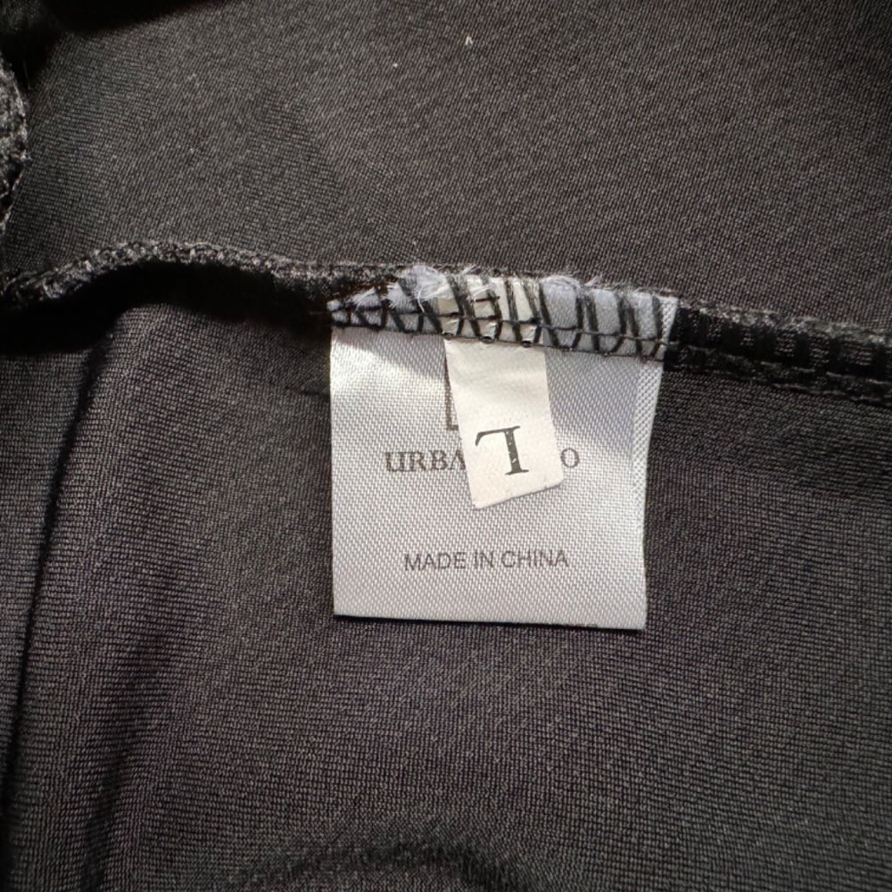 Urban Coco Skirt Sz L Black Circle Elastic waistline