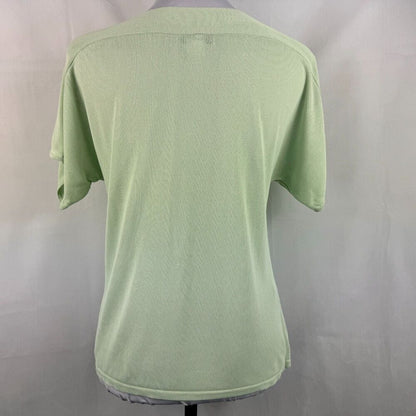 Calvin Klein Top Sz PS Knit light green boat neck cap sleeve