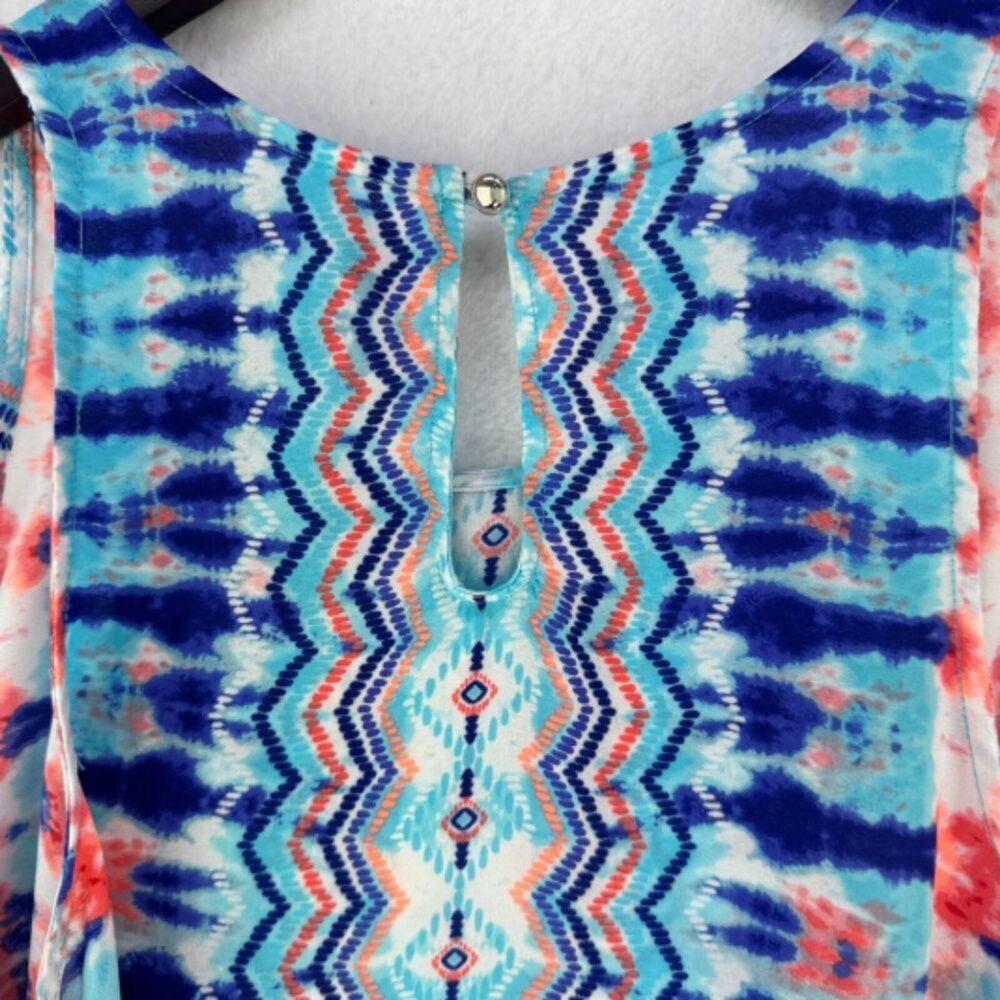 XHILARATION Tank Top Women Sz XL Sheer Multicolor