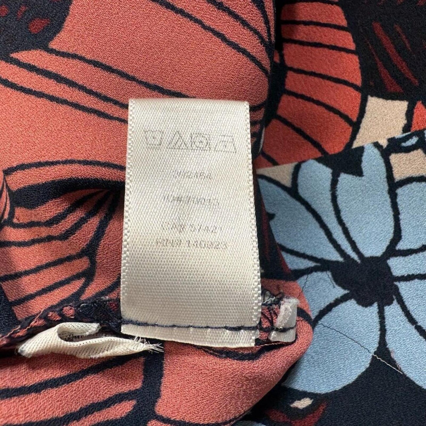 Loft Women Top Sz XS Henley Sleeveless Multicolor Floral Print