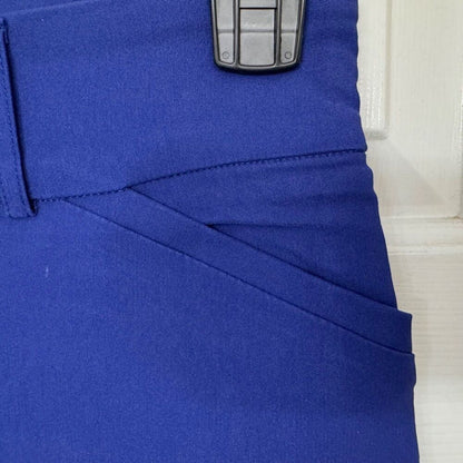 Hilary Radley Women Mid-Rise Sz S Stretch Pull-On Ankle Pant Mazarine Blue