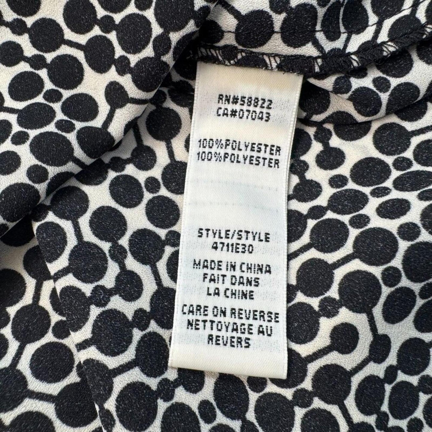 Max Studio Women Halter Top Size Small  Geometric Print Black Beige Sleeveless