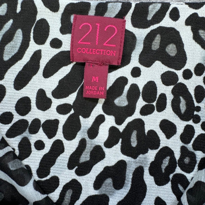 212 Collection Tank Top Women Sz Medium cowl neckline leopard print