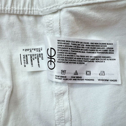 Gloria Vanderbilt Ladies White Utility Short Size S Zipper Pockets