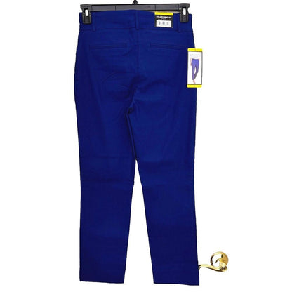 Hilary Radley Women Mid-Rise Sz S Stretch Pull-On Ankle Pant Mazarine Blue