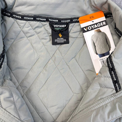 Voyager Ladies XXL LtGreen Quilted Jacket Water Resistant Lightweight NWT B2068