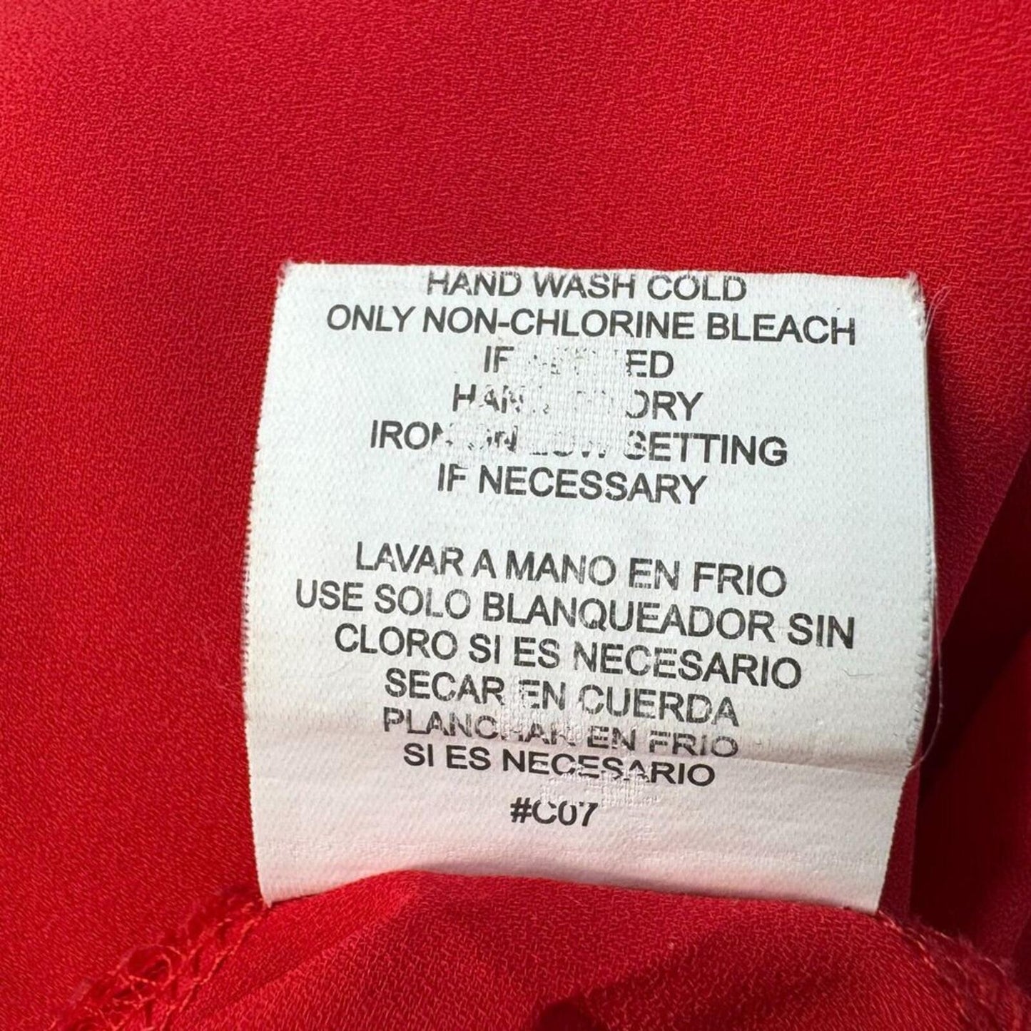 Meraki Womens Blouse Sz S Sheer Red Aztec Mesh Short Sleeve Crew Neck Pullover
