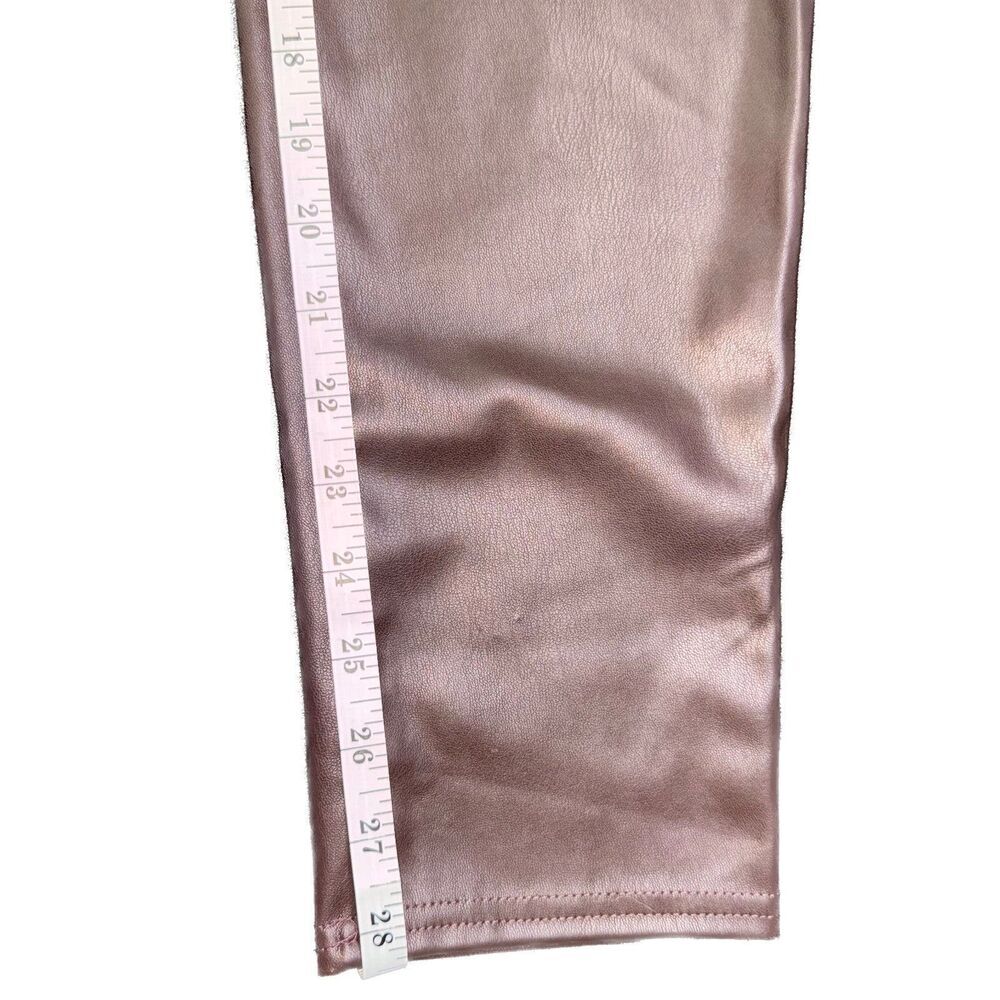 Thread & Others Jeggins Sz L Maroon Faux Leather High Rise Skinny