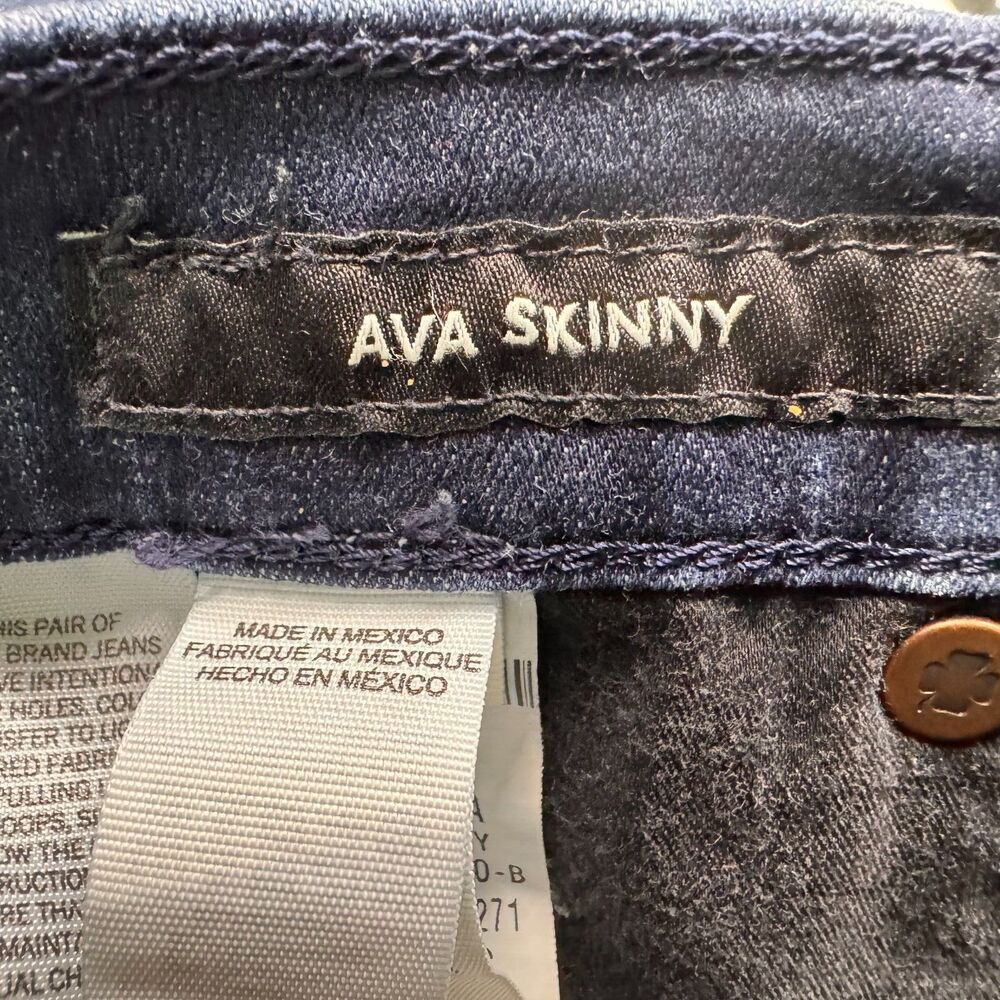 Lucky Brand Ava Skinny Jeans Sz 2/26 Dark Wash Blue Denim