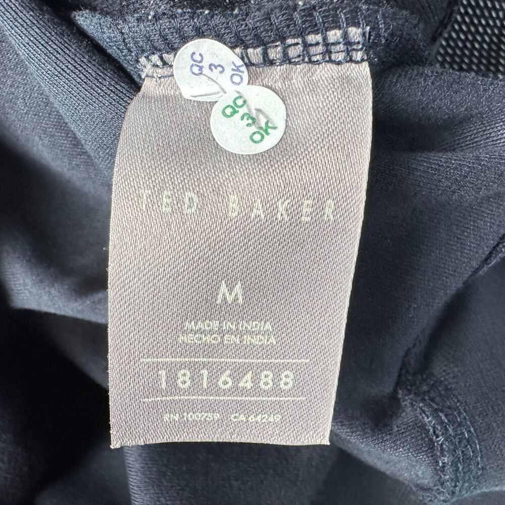 Ted Baker Men Navy Sweater Sz M Pullover 1/4 Zip Long Sleeve NWT B2011