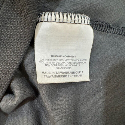 Nike Golf Dri Fit Men Polo Sz M Black and Gray Trim Short Sleeve Collared Top