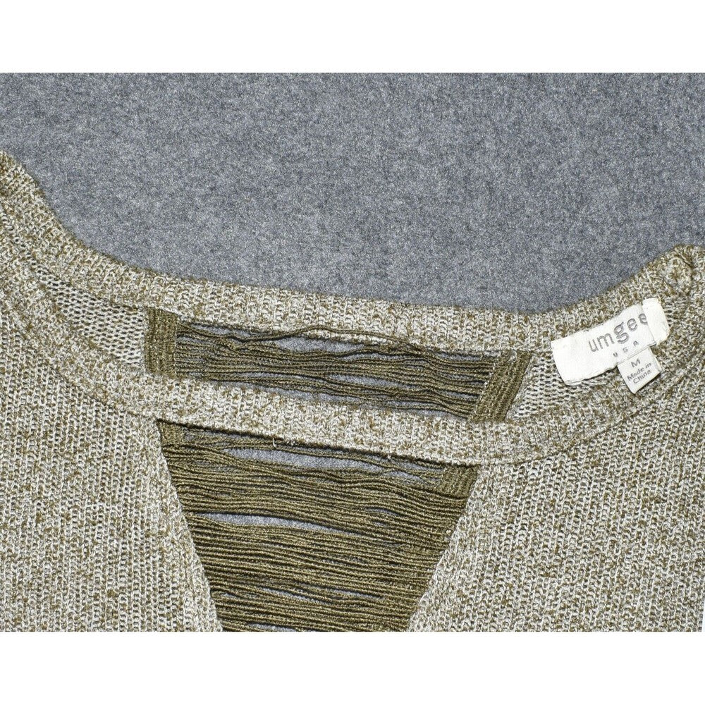 Umgee Womens Sweater  Olive Green Lightweight - Size Medium