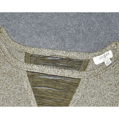 Umgee Womens Sweater  Olive Green Lightweight - Size Medium
