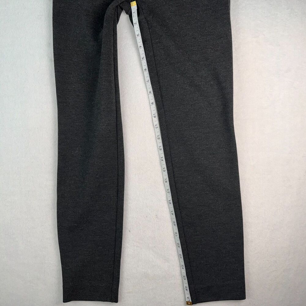 Loft Marisa Skinny Pants Size 0 Dark Gray Slash Zippered Front Back Pockets