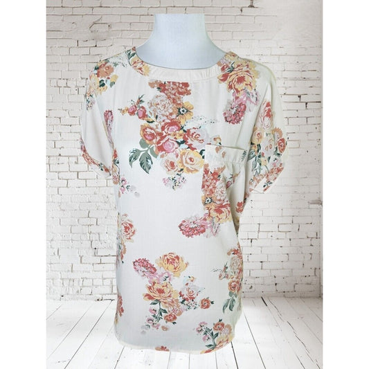 Buffalo David Bitton Women Sz M NWT Blouse Patch Pocket Back Keyhole