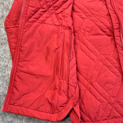 Voyager  Ladies Sz M Red Quilted Jacket Water Resistant Lightweight NWT B2061