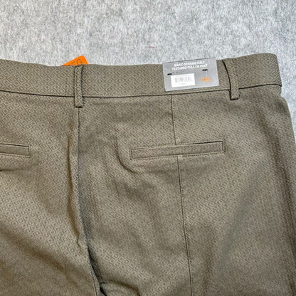 Mario Serrani Ladies Sz XXL Green Textured Pull-On Pant NWT B2070