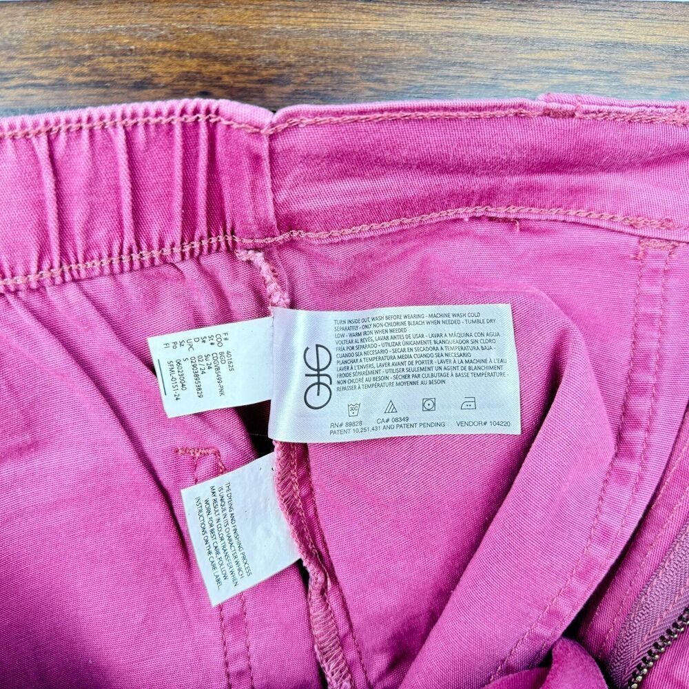 Gloria Vanderbilt Ladies Pink Utility Short Sz S Zipper Pockets