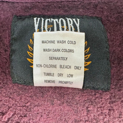Victory Rugged Wear Men Sz M Pullover Knit Sweater Fleece 1/4 Zip Long Sleeve