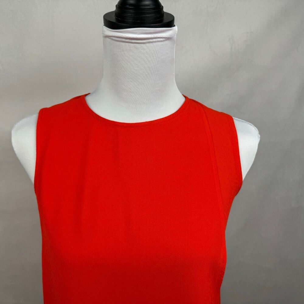 Zara Woman Tank Top Sz XS Red Faux Wrap Sleeveless