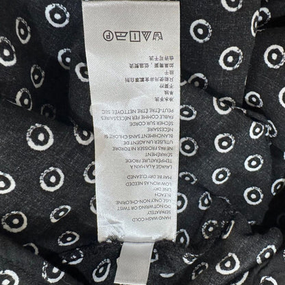 Anthropologie Maeve Women Tank Top Sz 8 Black White Circle Dots Viscose