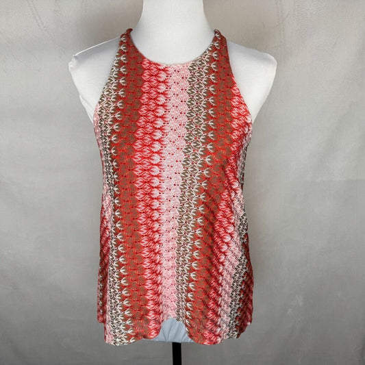 Crave Fame Women Sz S Halter Knit Top Keyhole Back Lined