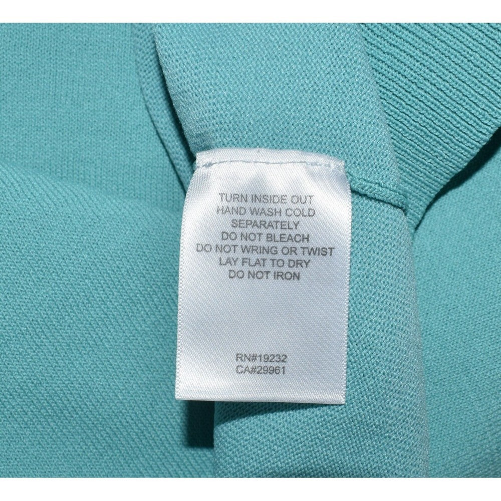 Alfred Dunner Top Sz L Solid Light Green Knit Crew Neck Short Sleeve