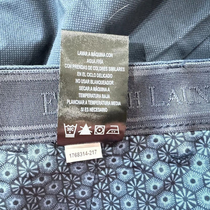 English Laundry Men Sz 38 Flat Front Textured Blue Short With Flex Waistband