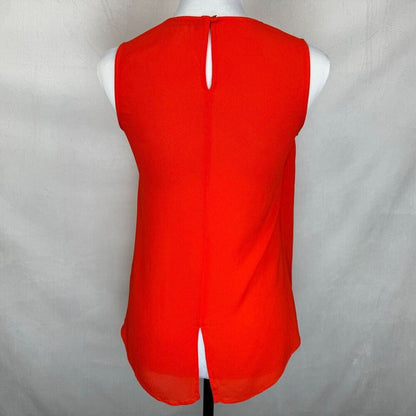 Zara Woman Tank Top Sz XS Red Faux Wrap Sleeveless