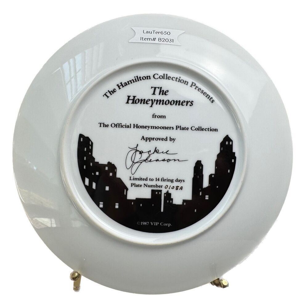The Hamilton Collection"The Honeymooners" Collectors Plate 1987