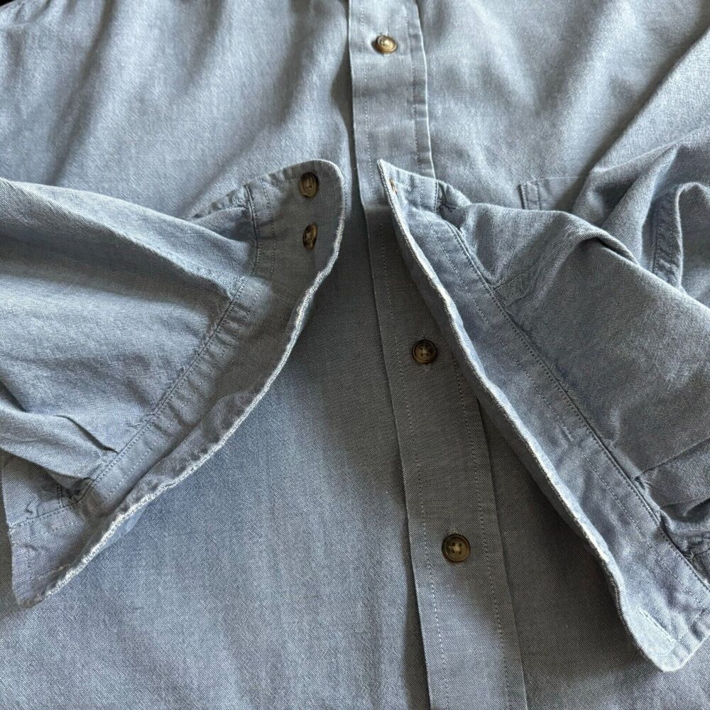 Bill Blass Men Shirt Sz M Long Sleeve Button Up Cotton