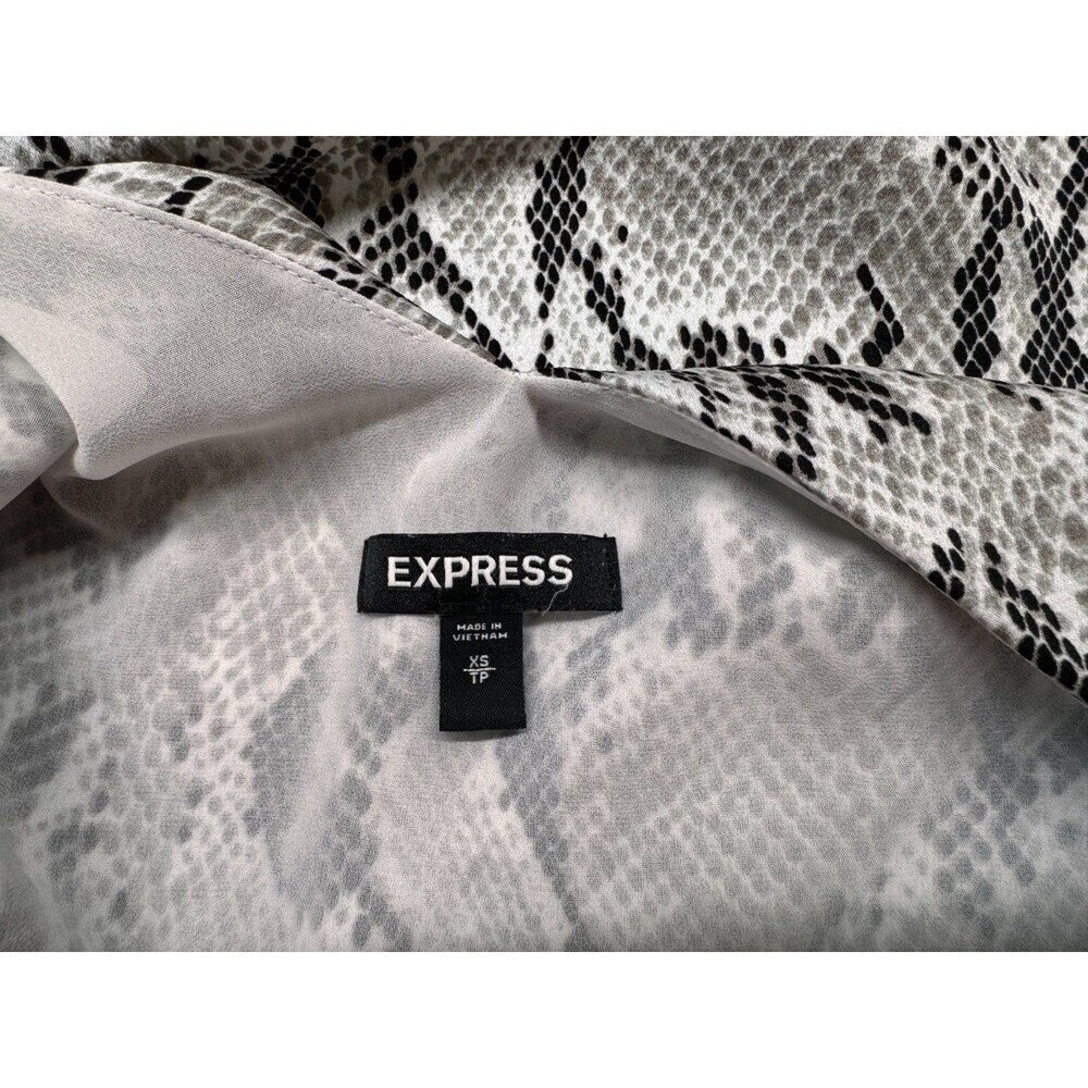 Express Tank Top Sz XS Lined Snakeskin Sleeveless Lightweight Spaghetti strap