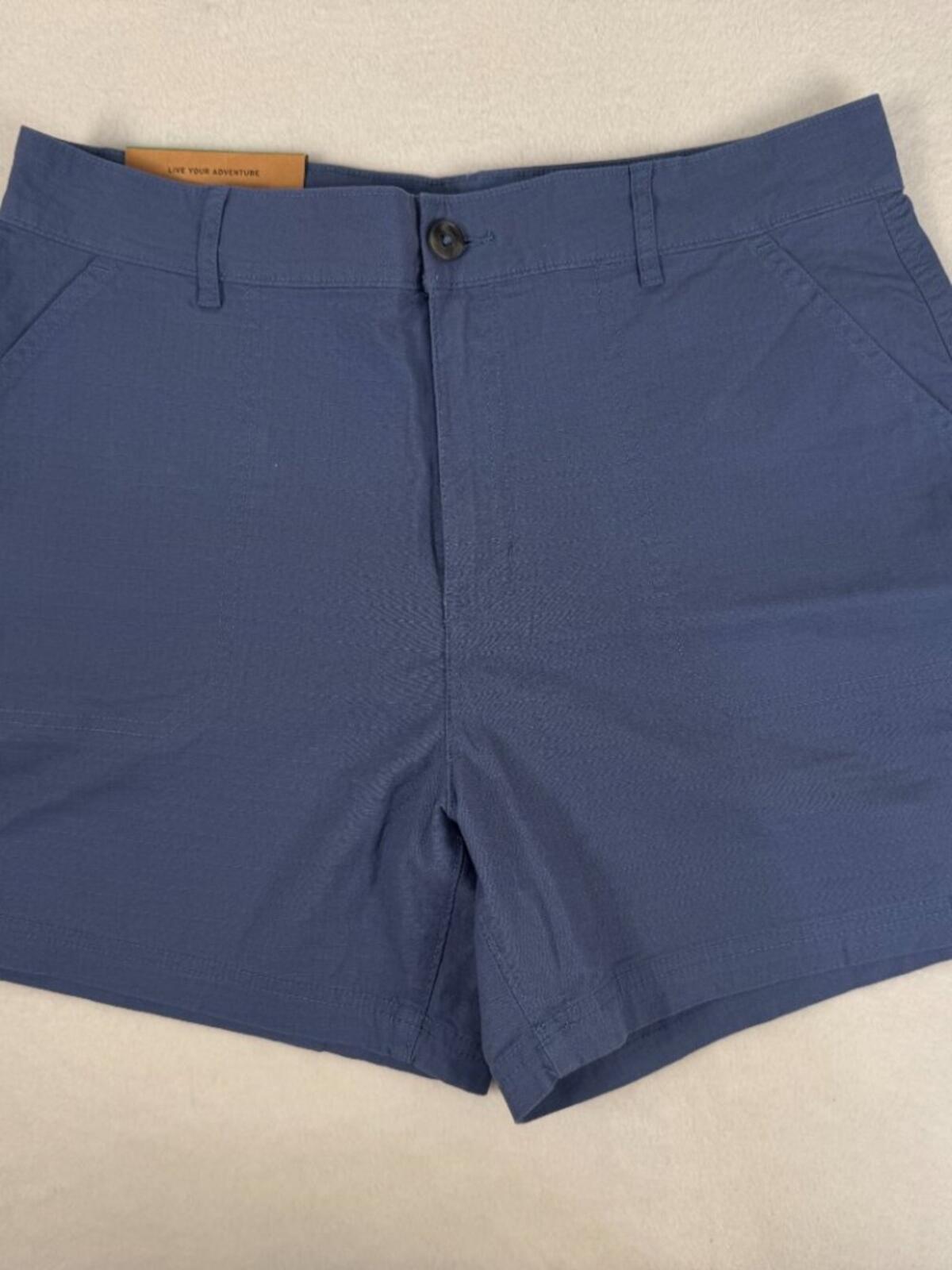 NWT Eddie Bauer Women's Ripstop Shorts Size 12 Blue Outdoor Hiking Travel B2248
