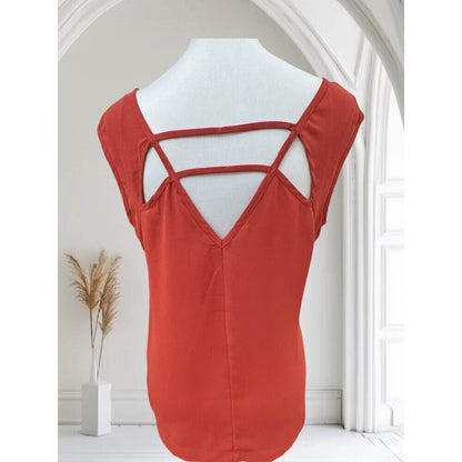 Love21 by Forever 21 Top Sz XS NWT Sheer Short Sleeve Cut Out