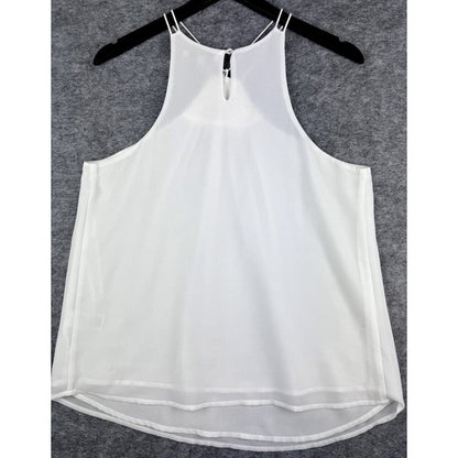 Naked Zebra Ladies Halter Blouse, Bead Embellished Front, Sleeveless, Size Large