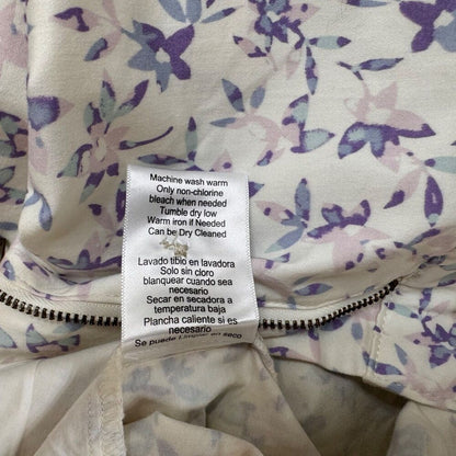 Jachs Girlfriend Women Sz XXL Shorts White Floral Chino Printed Midrise