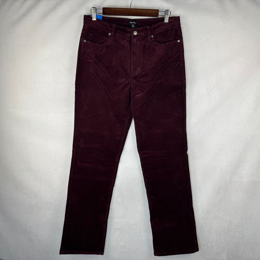 Well Worn Women Sz 10 Red Soft Corduroy Skinny Pants Stretch High Rise NWT B2013