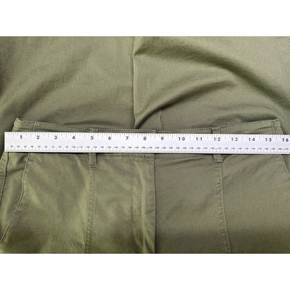 Ann Taylor Weekend Straight Pants Sz 10P Olive Green Business Casual Chino
