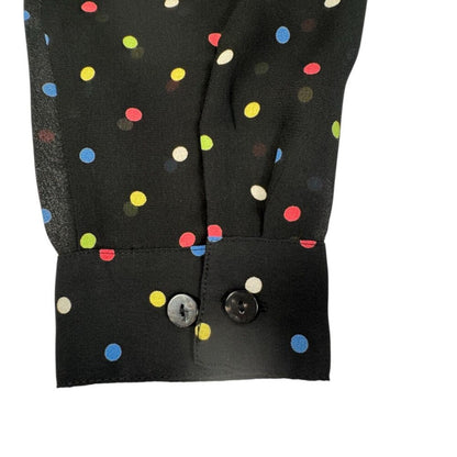 Liz Baker Women's 2-Piece Set Size 16W Black Polka Dot Blouse and Tank NWOT