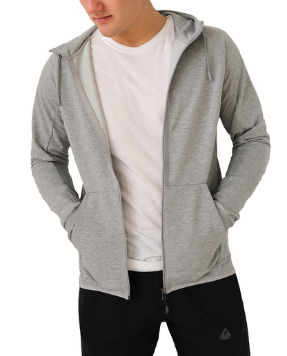 SCR Sportswear Men's All-Day Comfort Full-Zip Hooded Sweatshirt