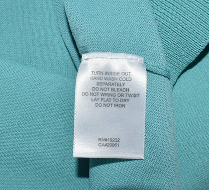 Alfred Dunner Top Sz L Solid Light Green Knit Crew Neck Short Sleeve
