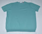 Alfred Dunner Top Sz L Solid Light Green Knit Crew Neck Short Sleeve