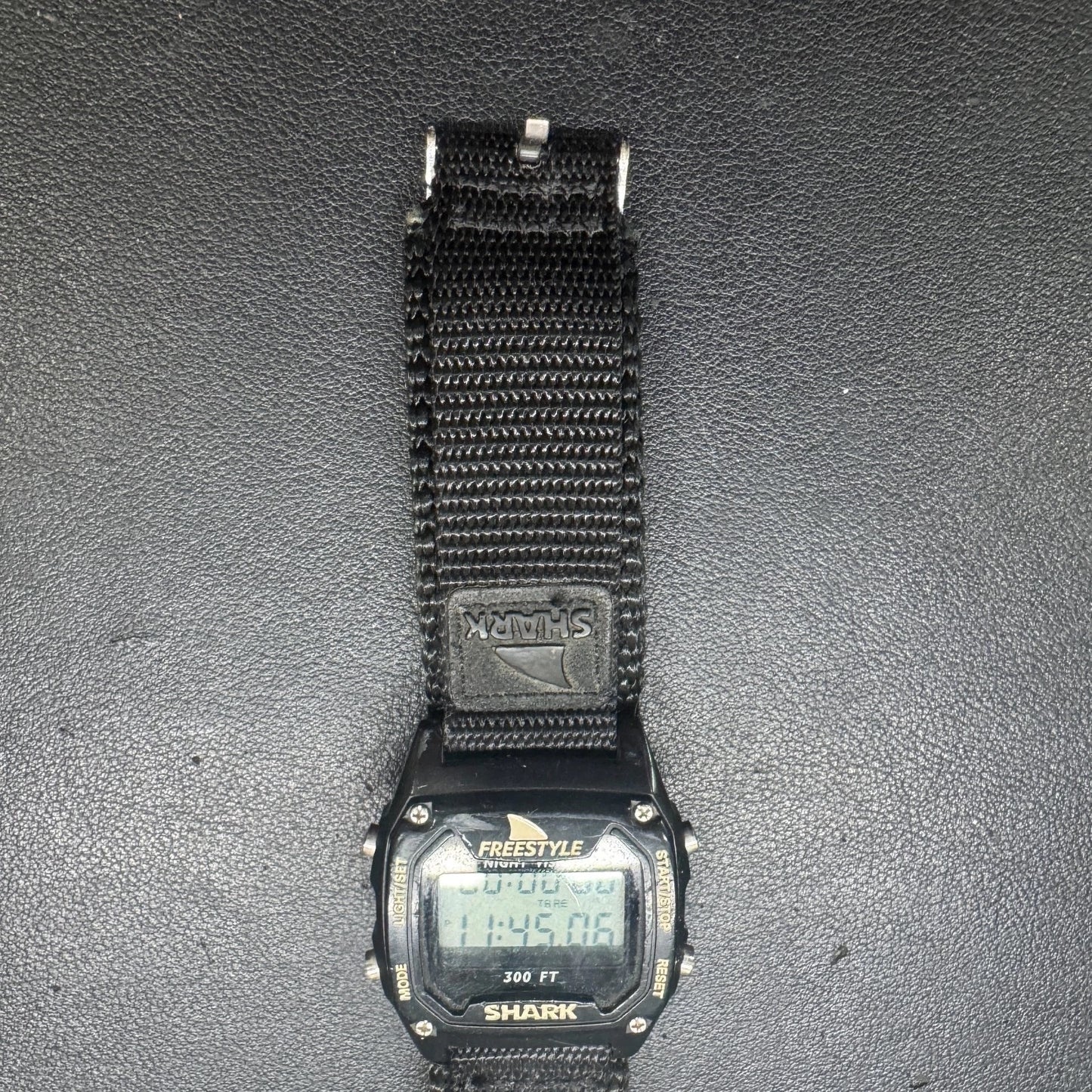 Freestyle Shark Performance Timing 706 Digital Watch Black Nylon Strap Runs