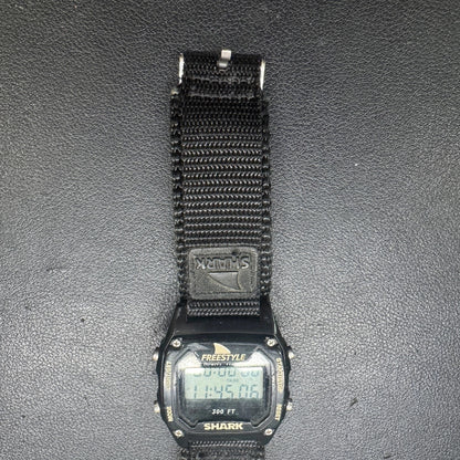 Freestyle Shark Performance Timing 706 Digital Watch Black Nylon Strap Runs