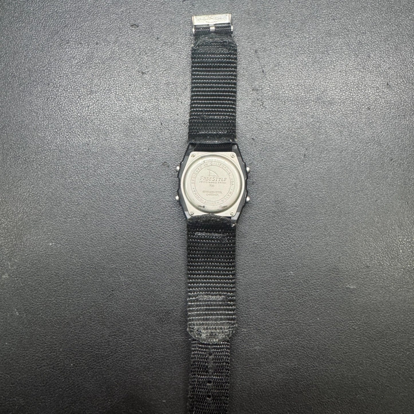 Freestyle Shark Performance Timing 706 Digital Watch Black Nylon Strap Runs